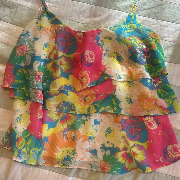 Sofia Sofia vergara floral tank top size L (see measurements in photos) - Picture 4 of 9